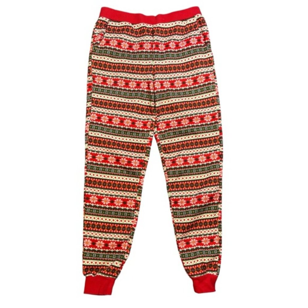 United Colors Of Benetton Fair Isle Knit Sweatpants/Pyjama Bottom Medium Christm